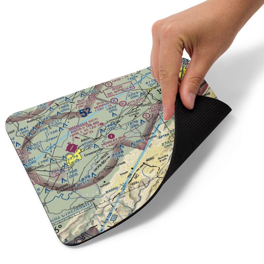 Tommy's Field Airport (4TN5) VFR Sectional Mouse Pad 