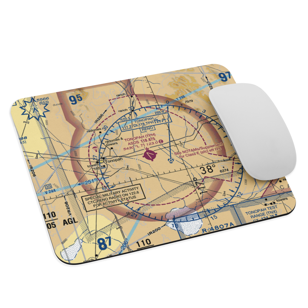 Tonopah Airport (TPH) VFR Sectional Mouse Pad 