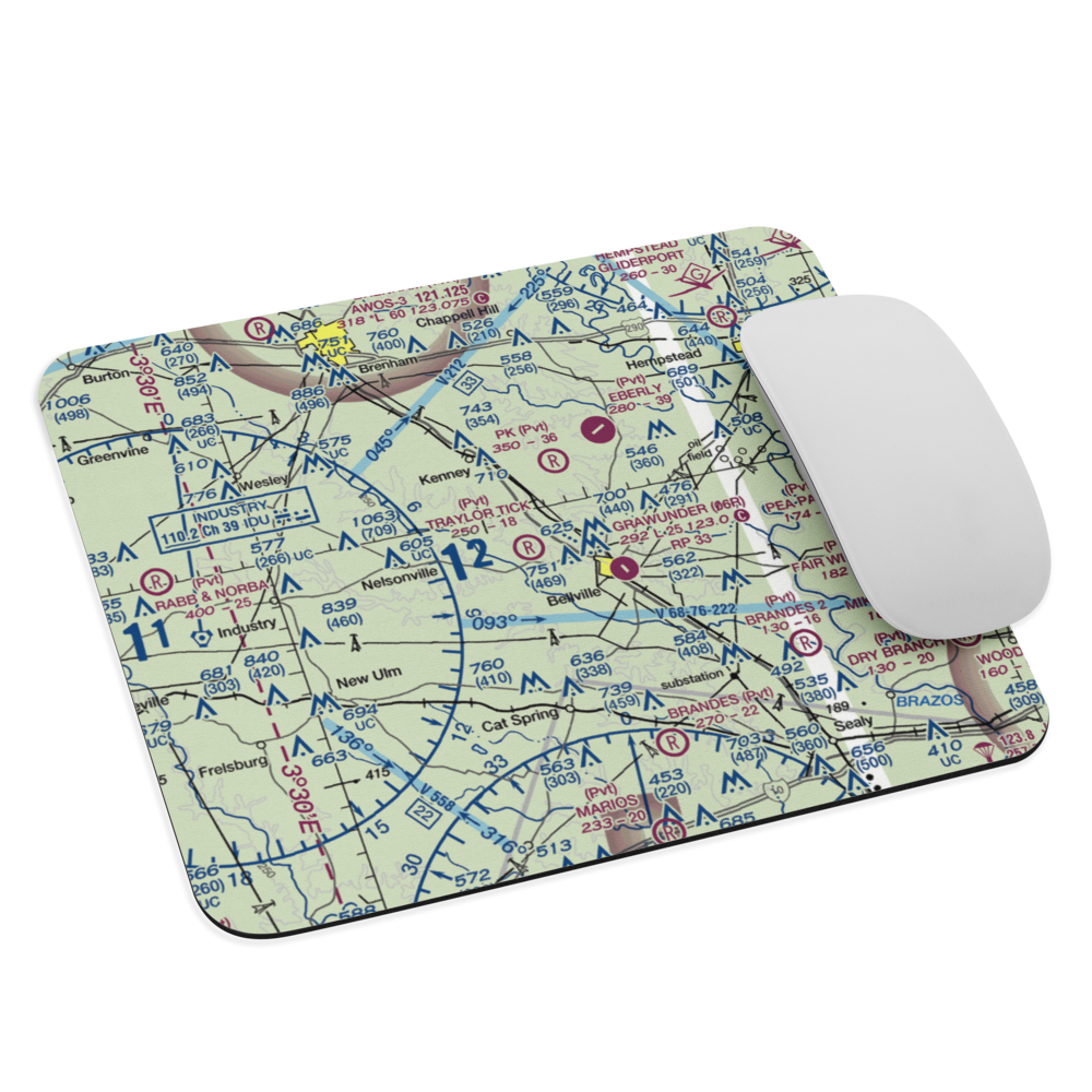Traylor Tick Farm Airport (61TX) VFR Sectional Mouse Pad 