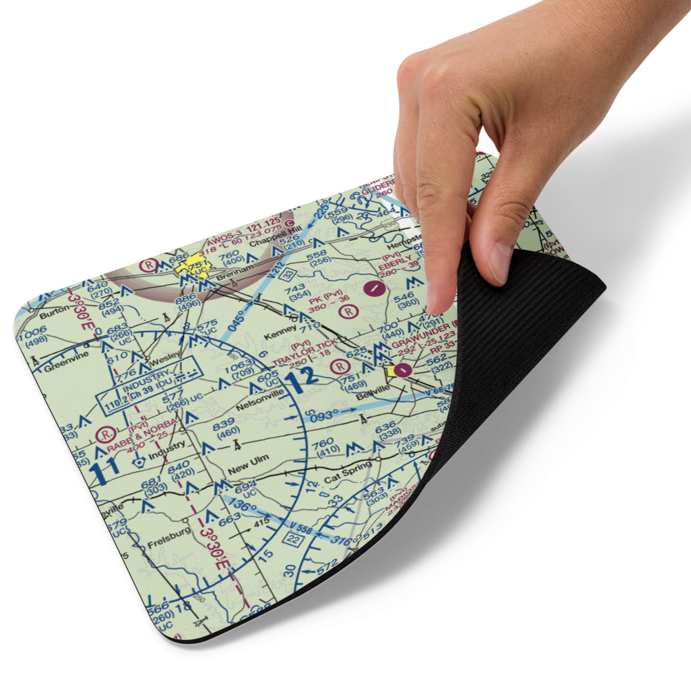 Traylor Tick Farm Airport (61TX) VFR Sectional Mouse Pad 