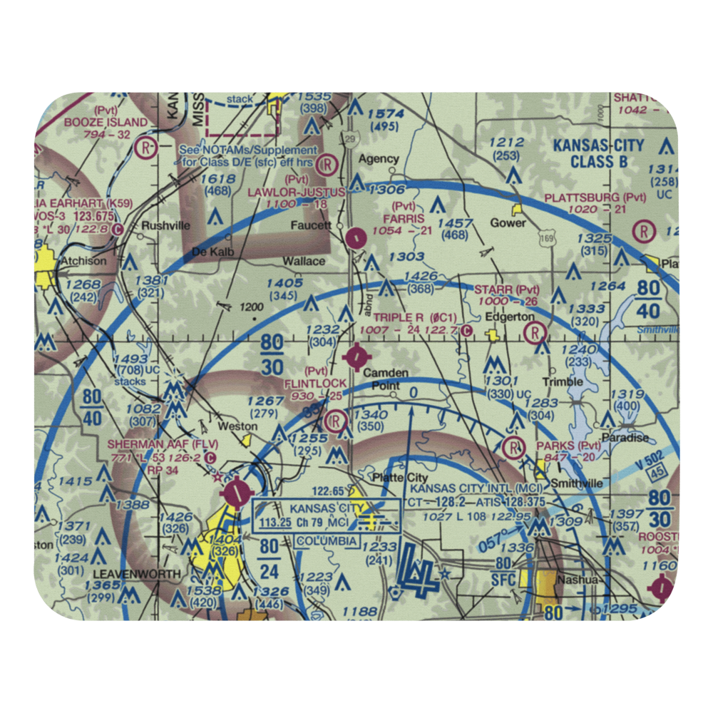 Triple R Airport (0C1) VFR Sectional Mouse Pad 
