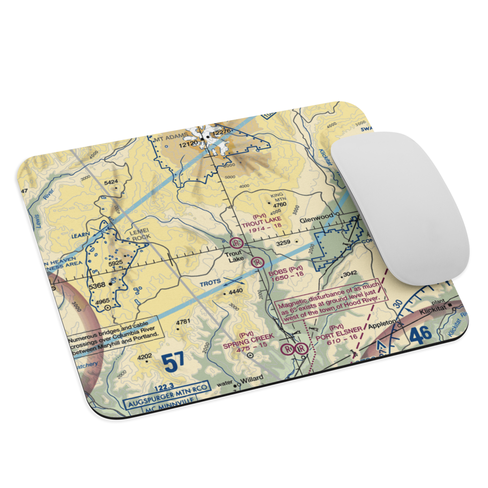 Trout Lake Airport (66WA) VFR Sectional Mouse Pad 
