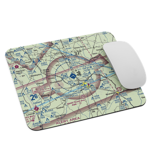 Troy Municipal Airport at N Kenneth Campbell Field (TOI) VFR Sectional Mouse Pad