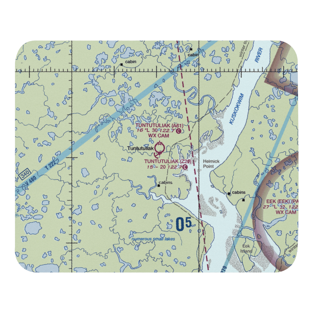 Tuntutuliak Airport (A61) VFR Sectional Mouse Pad 