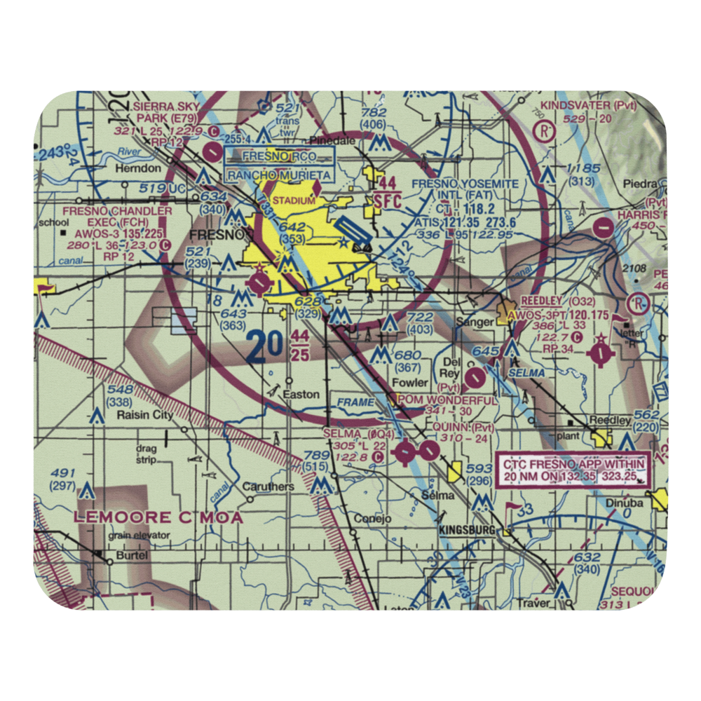 Turner Field (11CA) VFR Sectional Mouse Pad 