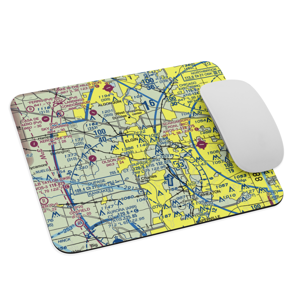 Turner Seaplane Base (IS23) VFR Sectional Mouse Pad 