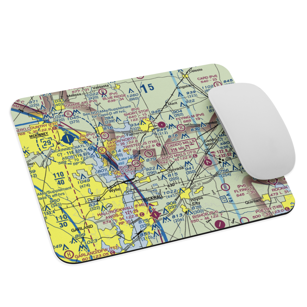 Twisted JS Airport (TX6) VFR Sectional Mouse Pad 