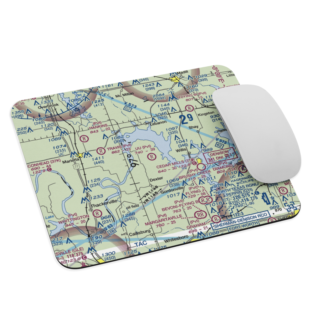 U U Ranch Airport (TA80) VFR Sectional Mouse Pad 