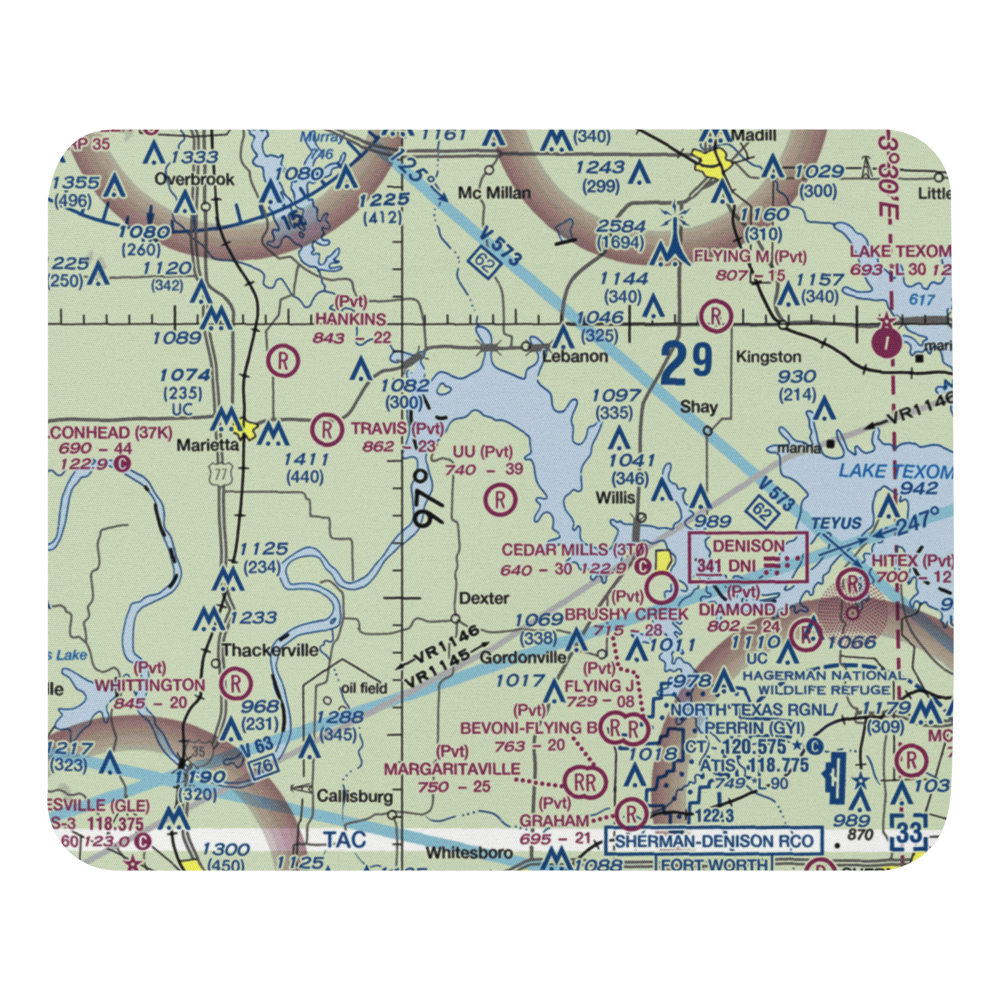 U U Ranch Airport (TA80) VFR Sectional Mouse Pad 