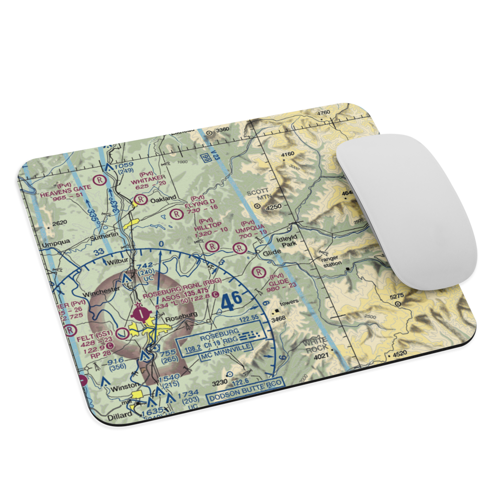 Umpqua Airport (58OR) VFR Sectional Mouse Pad 