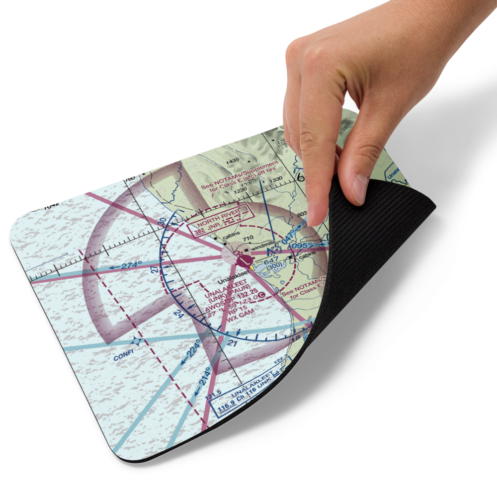 Unalakleet Airport (UNK) VFR Sectional Mouse Pad 