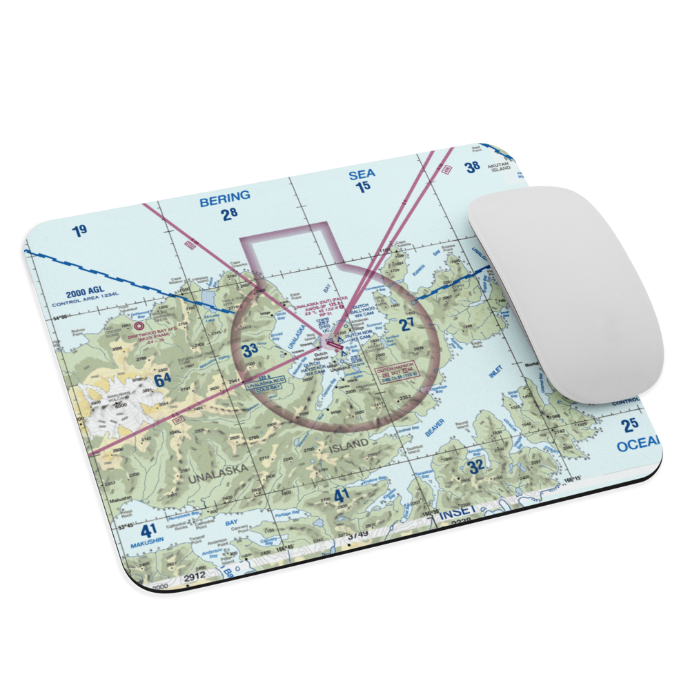 Unalaska Airport (DUT) VFR Sectional Mouse Pad 