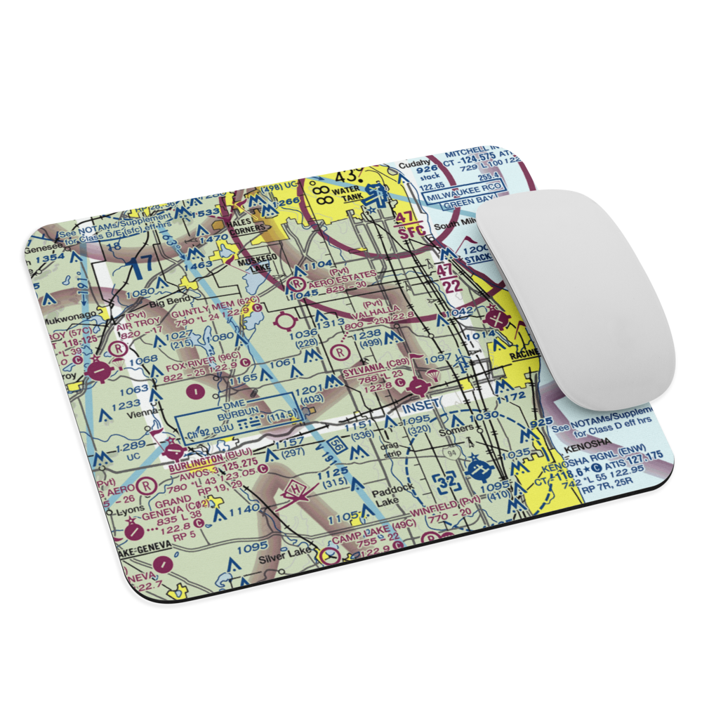 Valhalla Airport (84C) VFR Sectional Mouse Pad 