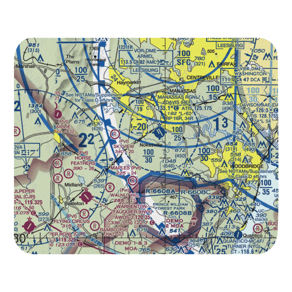 Valley View Airport (VA87) VFR Sectional Mouse Pad 