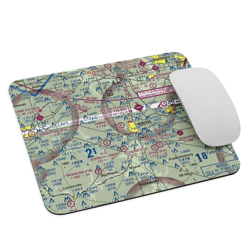 Varns Farms Airport (OI07) VFR Sectional Mouse Pad 