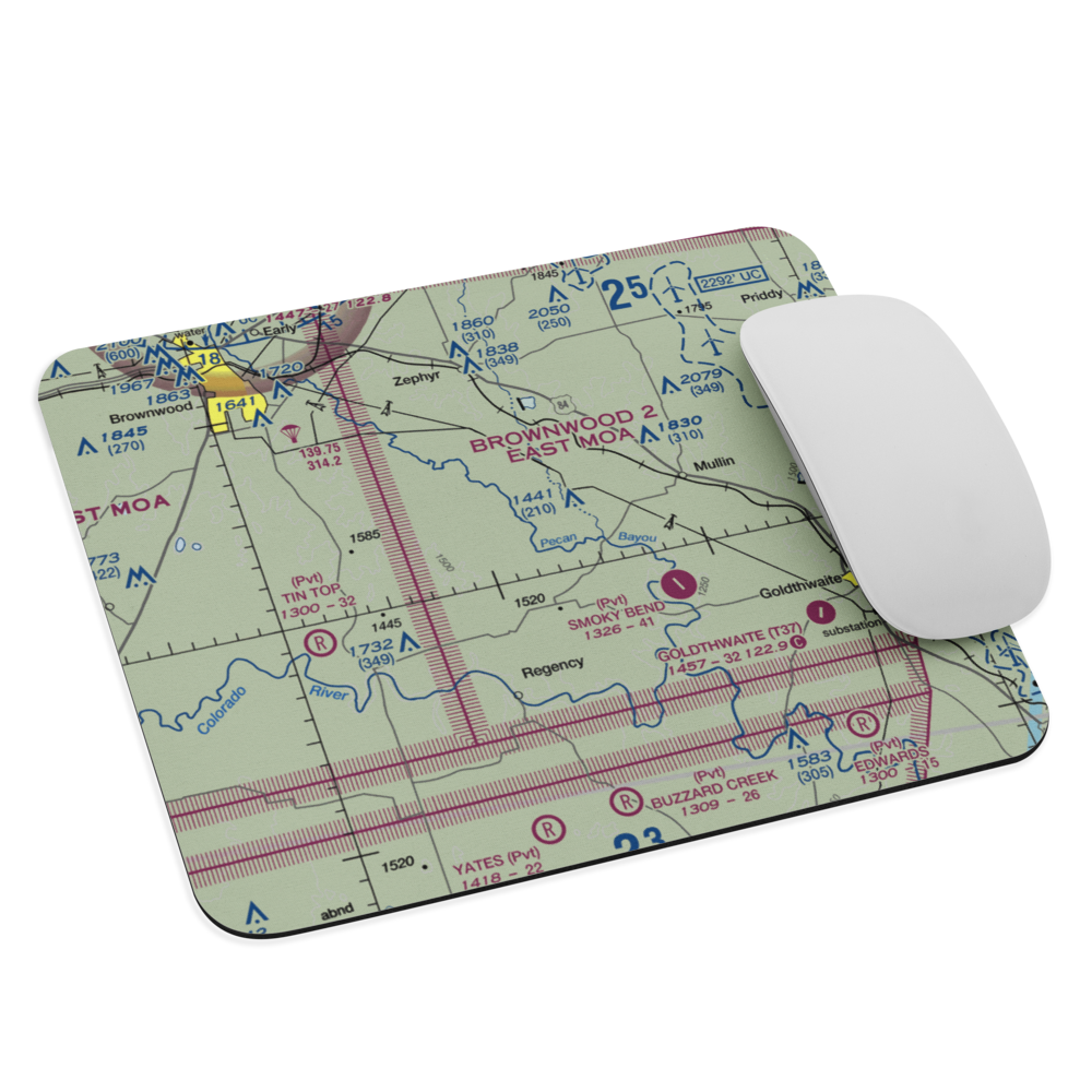 Vaughan Ranch Airport (TA89) VFR Sectional Mouse Pad 