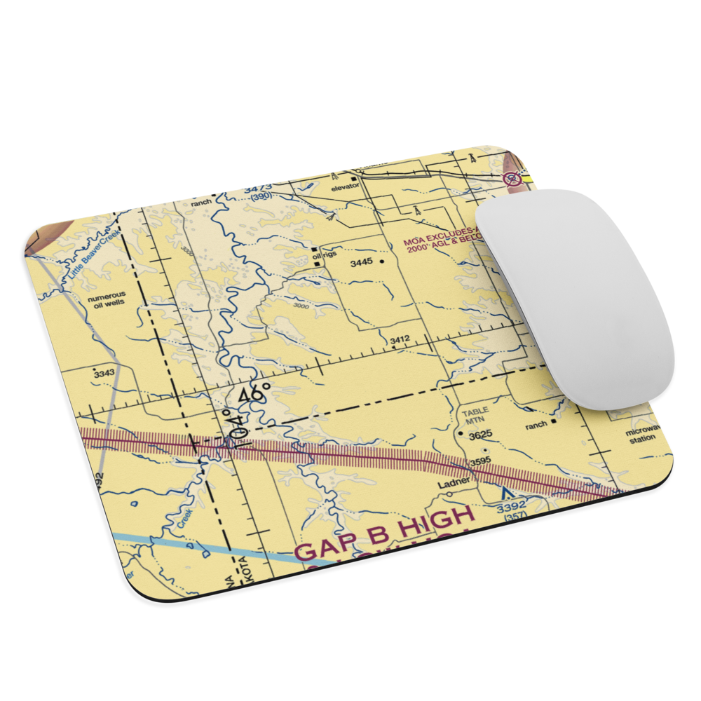 Vernon Miller Private Airport (NA22) VFR Sectional Mouse Pad 