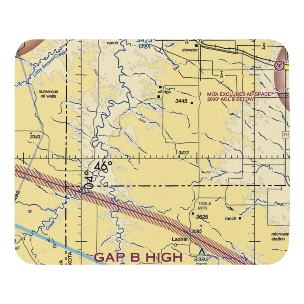 Vernon Miller Private Airport (NA22) VFR Sectional Mouse Pad 