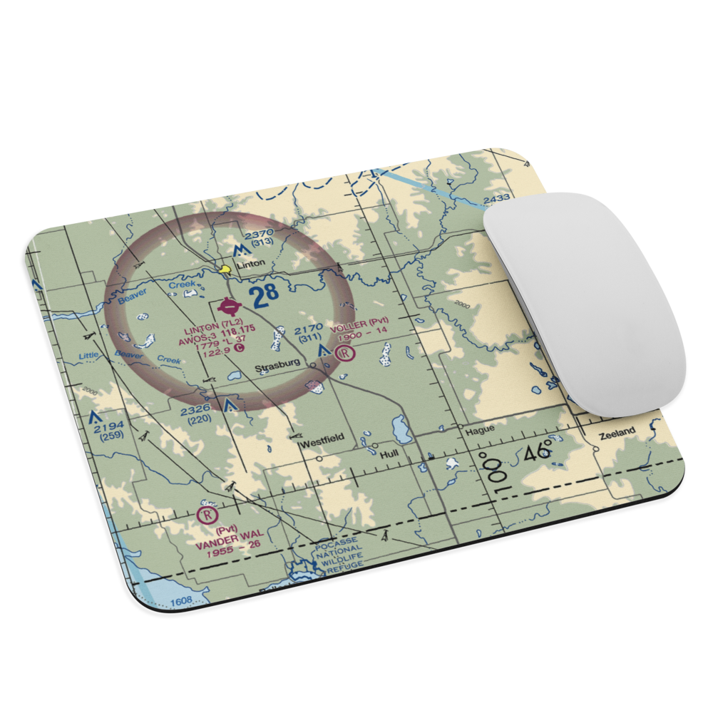 Voller Airport (ND41) VFR Sectional Mouse Pad 