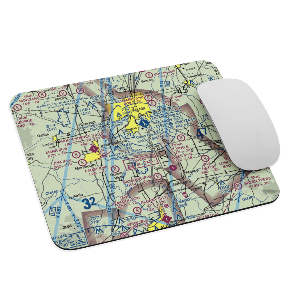 Wagoner Airport (4OR8) VFR Sectional Mouse Pad 