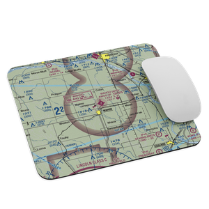 Wahoo Municipal Airport (AHQ) VFR Sectional Mouse Pad