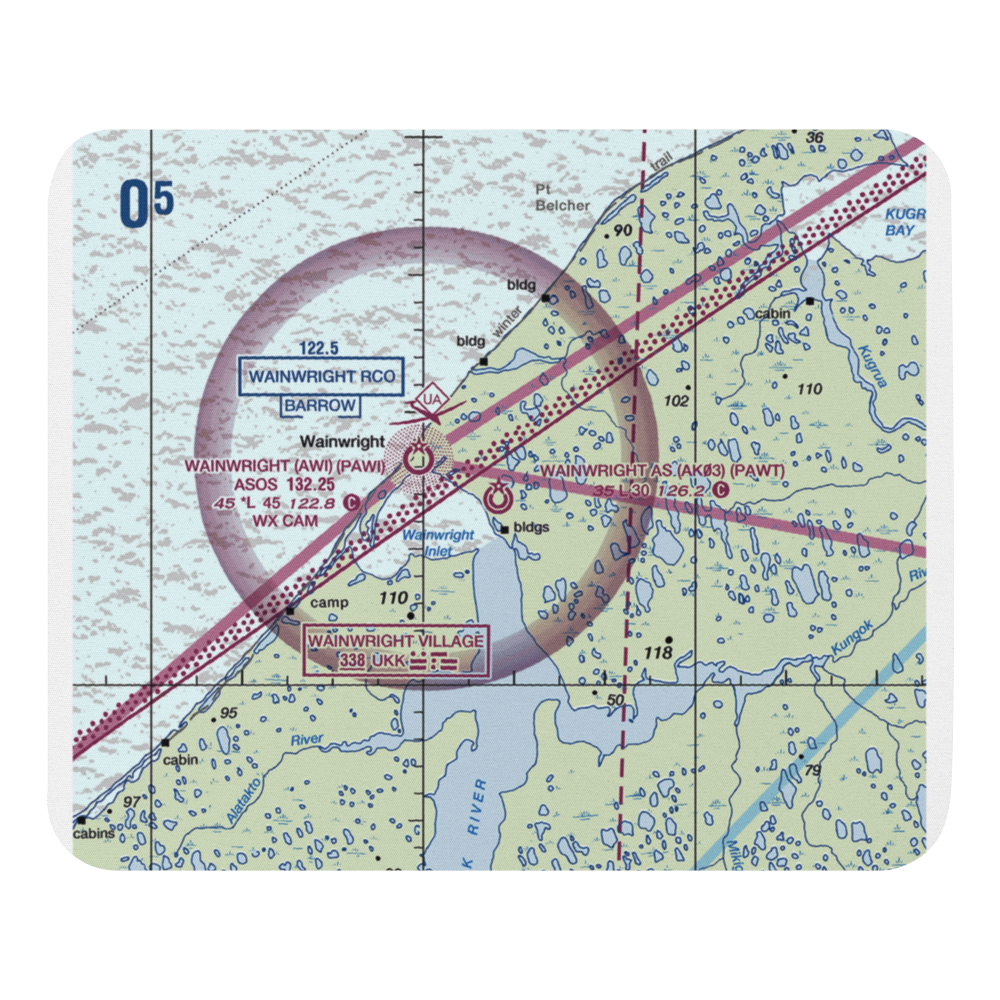 Wainwright Air Station (AK03) VFR Sectional Mouse Pad 