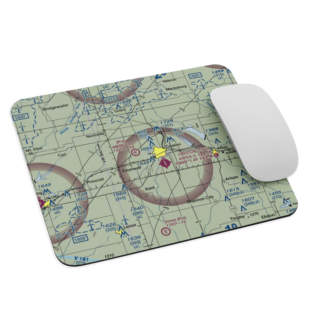 Wallace Field (1IA4) VFR Sectional Mouse Pad 