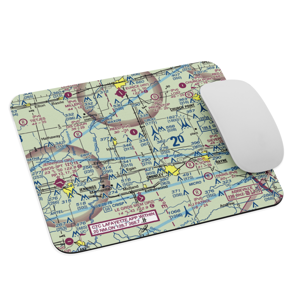 Walsh Airport (LA90) VFR Sectional Mouse Pad 