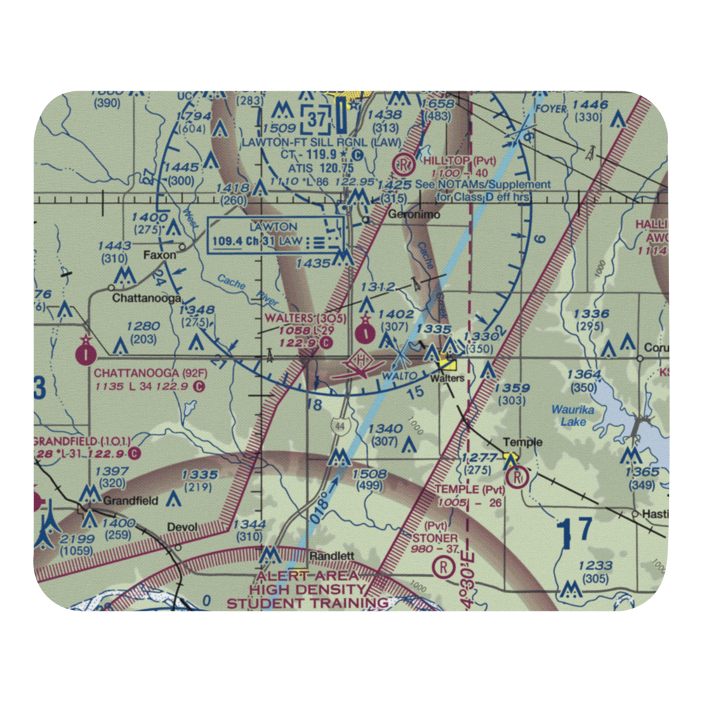 Walters Municipal Airport (3O5) VFR Sectional Mouse Pad 
