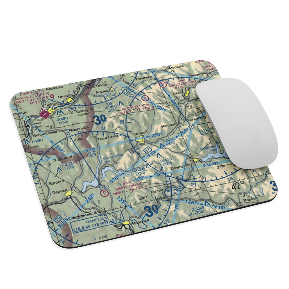 Walton Airport (2NK7) VFR Sectional Mouse Pad 