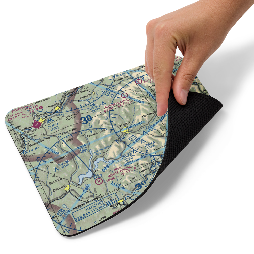 Walton Airport (2NK7) VFR Sectional Mouse Pad 