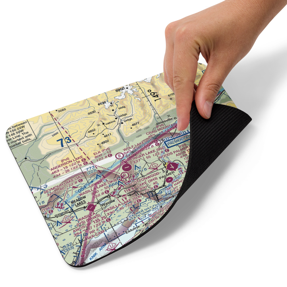 Wasilla Creek Airpark (05AK) VFR Sectional Mouse Pad 
