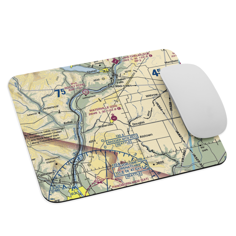 Waterville Airport (2S5) VFR Sectional Mouse Pad 