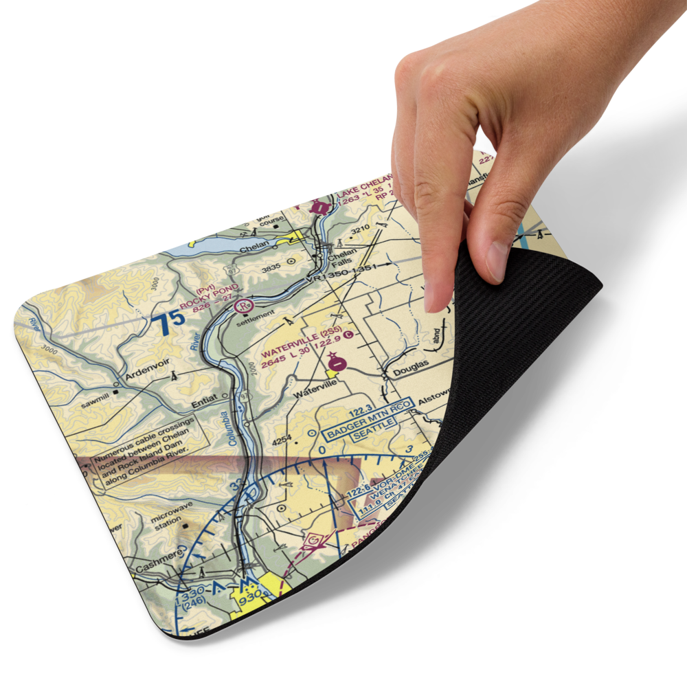 Waterville Airport (2S5) VFR Sectional Mouse Pad 