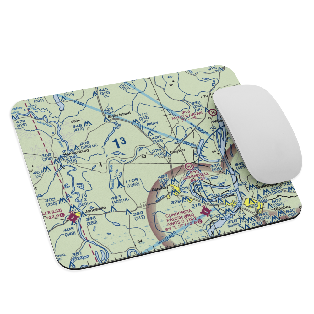 Wayne Brown Airport (37LA) VFR Sectional Mouse Pad 