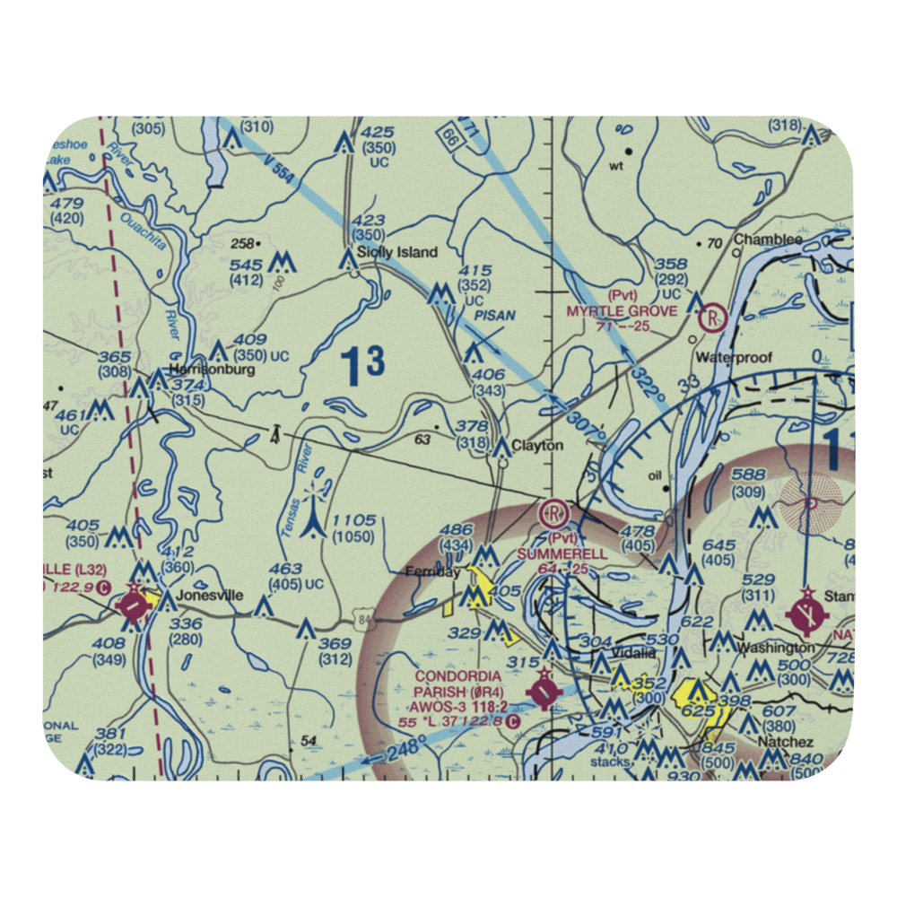 Wayne Brown Airport (37LA) VFR Sectional Mouse Pad 