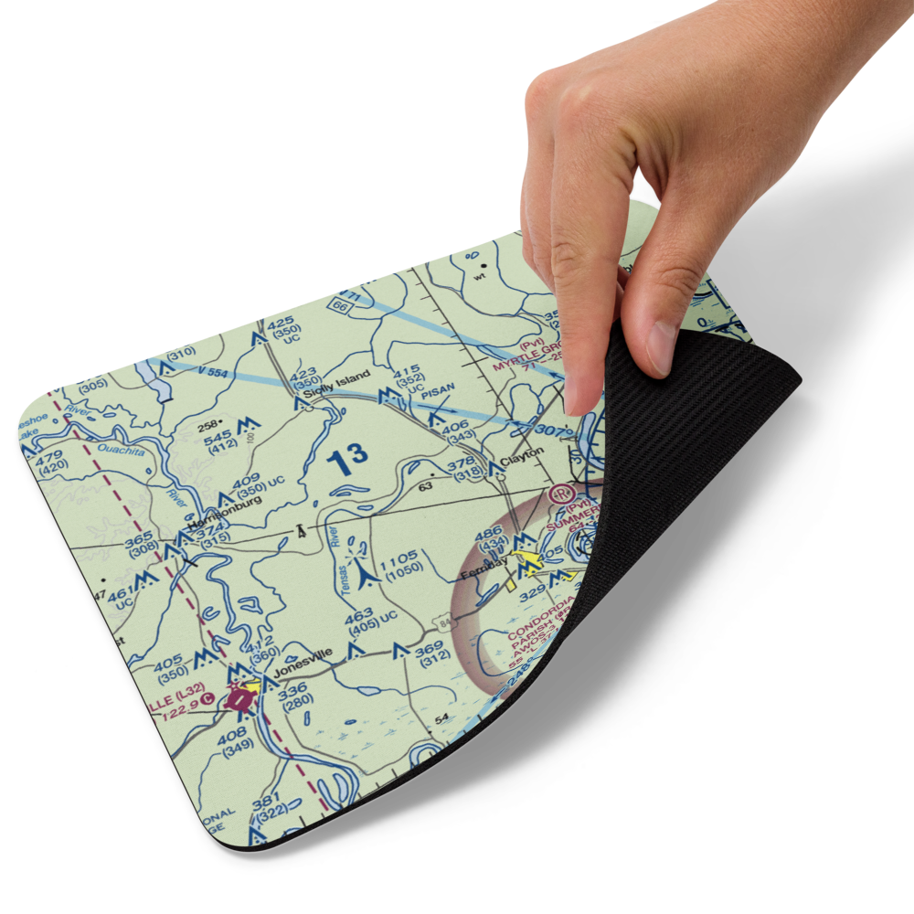 Wayne Brown Airport (37LA) VFR Sectional Mouse Pad 