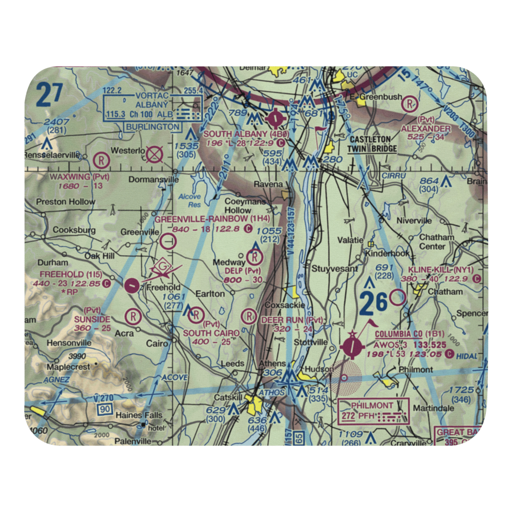 Wayne Delp Airport (33NY) VFR Sectional Mouse Pad 