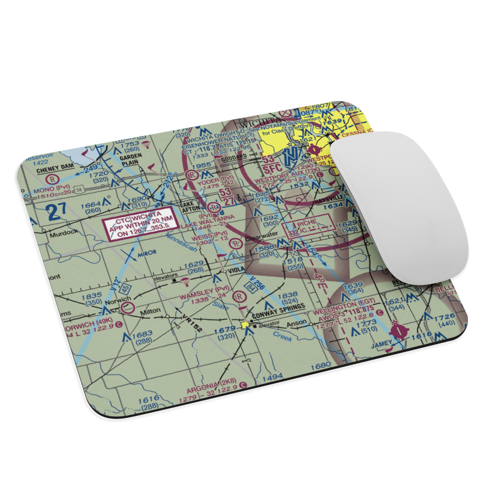 Weiss Acres Airport (24KS) VFR Sectional Mouse Pad 