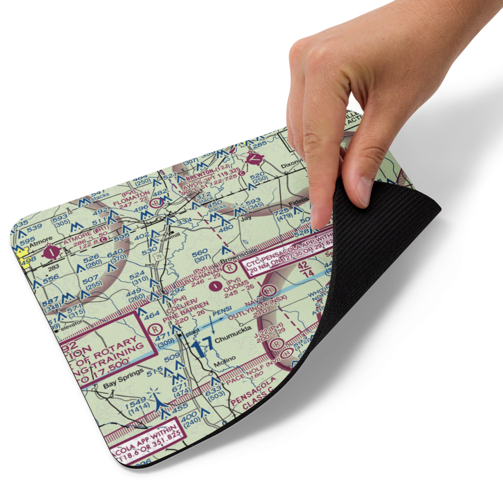 Wells Flying Service Airport (14FL) VFR Sectional Mouse Pad 
