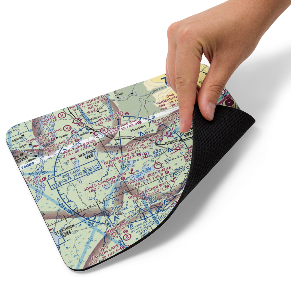 West Beaver Seaplane Base (AA01) VFR Sectional Mouse Pad 