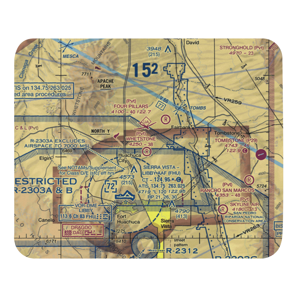 Whetstone Airport (11AZ) VFR Sectional Mouse Pad 