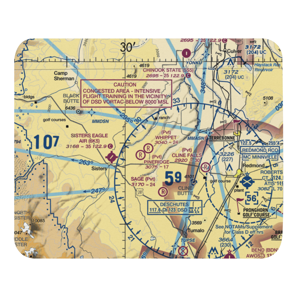 Whippet Field (OR34) VFR Sectional Mouse Pad 