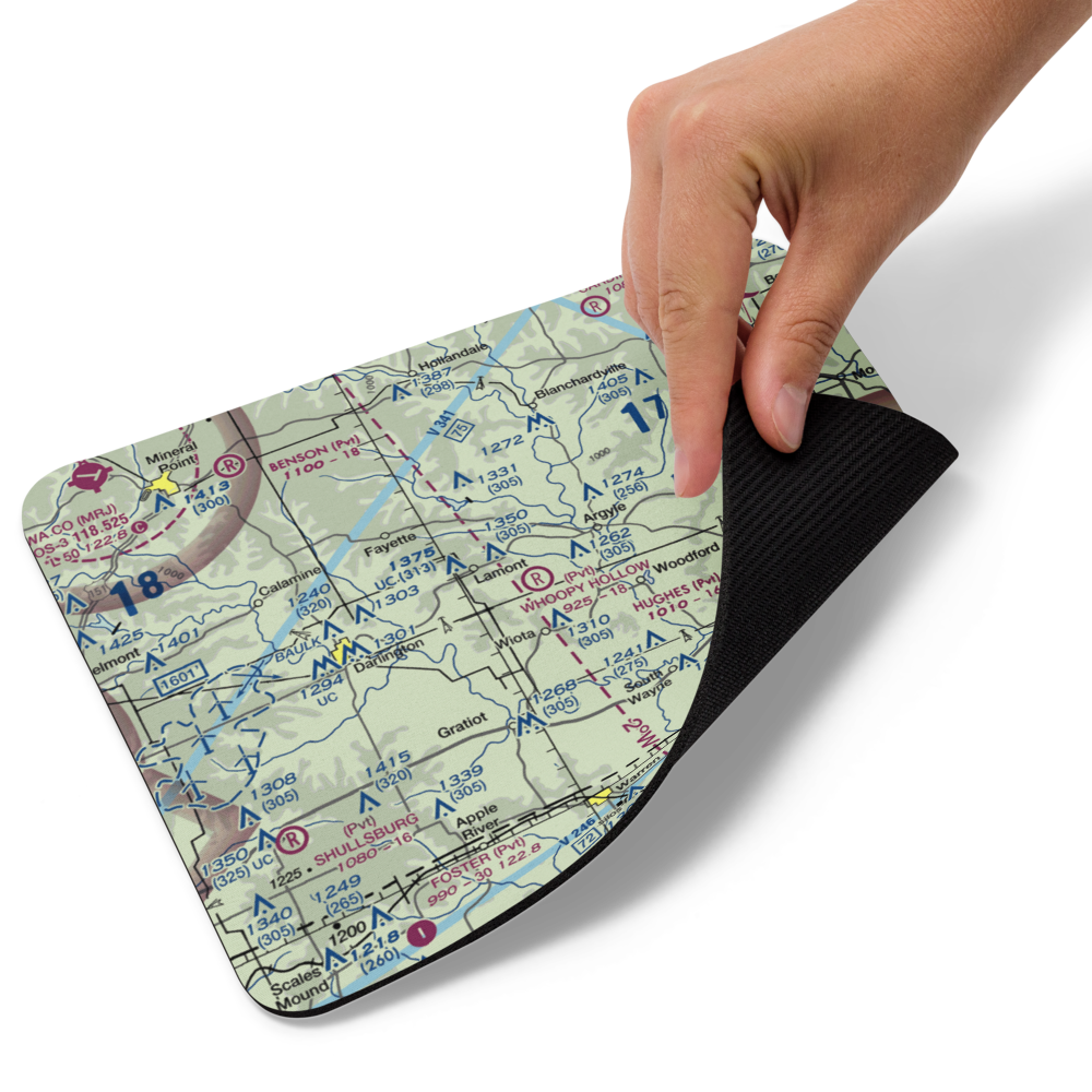 Whoopy Hollow Aerodrome (65WN) VFR Sectional Mouse Pad 