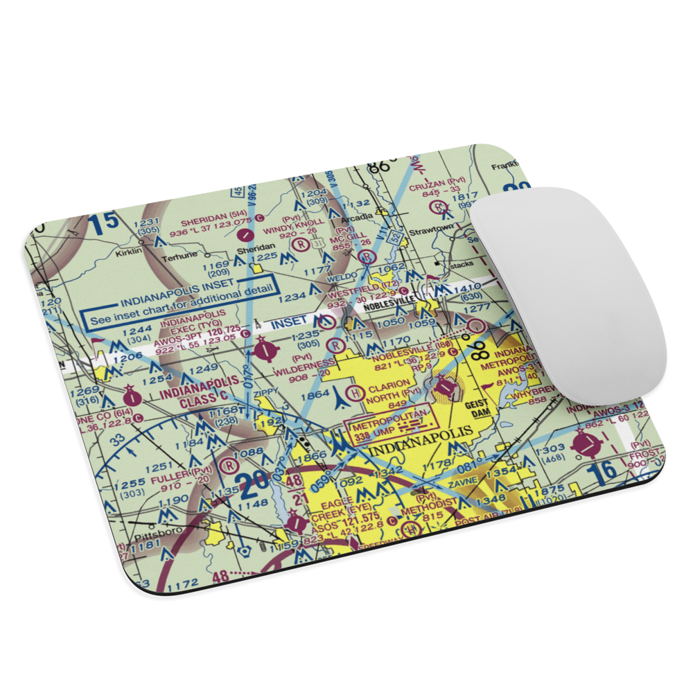 Wilderness Field (IN60) VFR Sectional Mouse Pad 