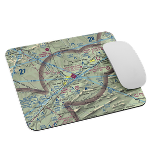 William T. Piper Memorial Airport (LHV) VFR Sectional Mouse Pad