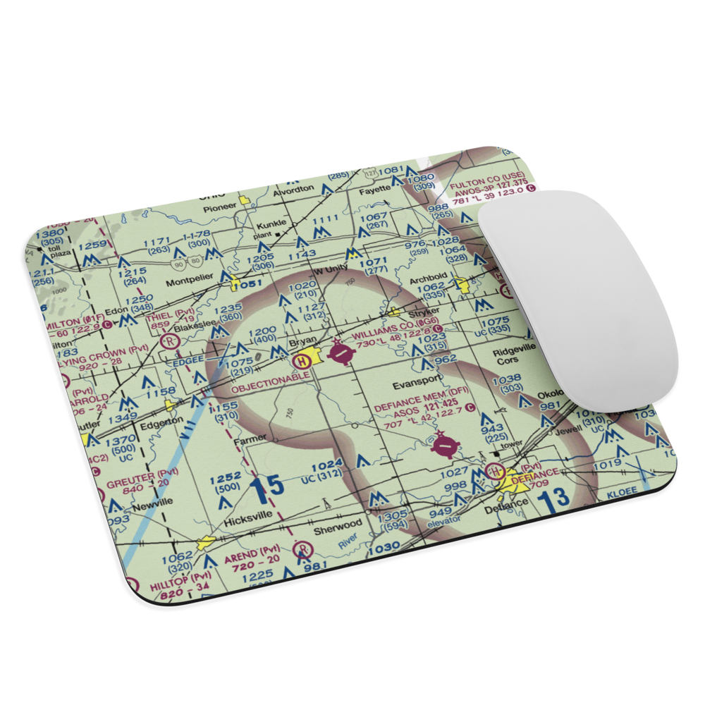 Williams County Airport (0G6) VFR Sectional Mouse Pad 