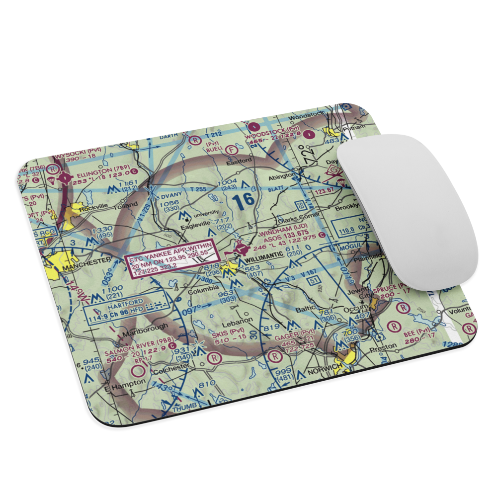 Windham Airport (IJD) VFR Sectional Mouse Pad 