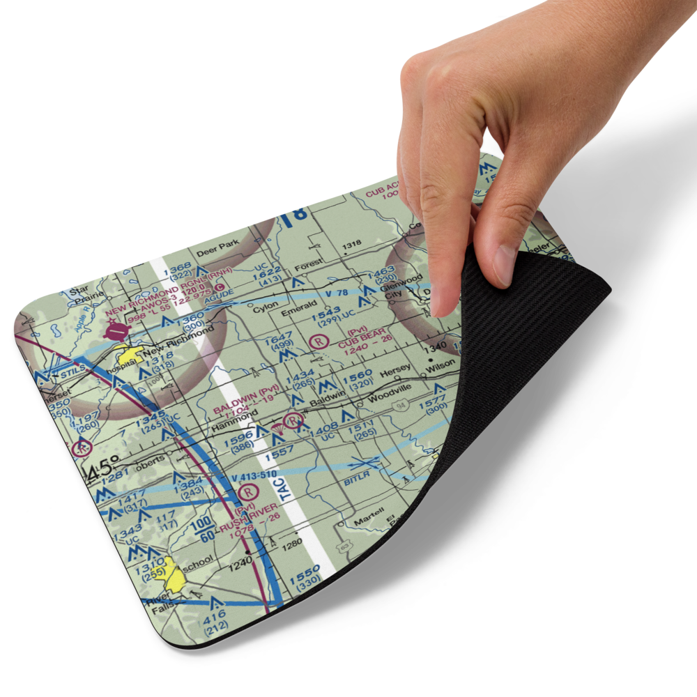 Windsong Farm Airport (45WI) VFR Sectional Mouse Pad 