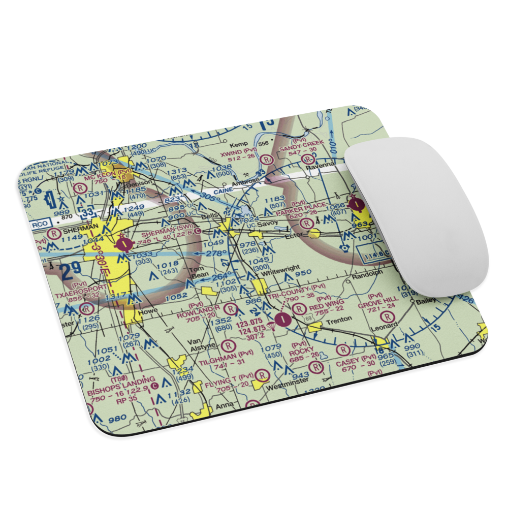 Windwood Farm Airport (65TE) VFR Sectional Mouse Pad 